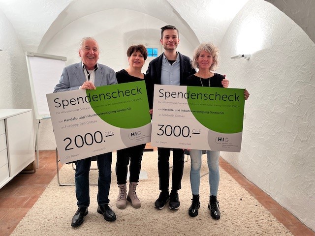 HIG unterstützt „Solidarität Gossau“ und „Friedegg-Treff“.